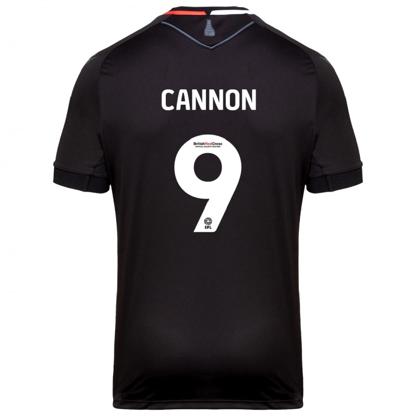 Danxen Mann Tom Cannon #9 Svart Bortetrøye Drakt Trøye 2024/25 Skjorter T-Skjorte