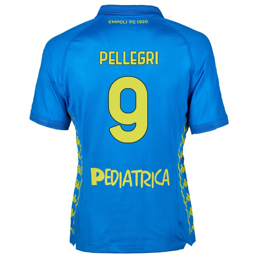Danxen Mann Pietro Pellegri #9 Blå Hjemmetrøye Drakt Trøye 2024/25 Skjorter T-Skjorte