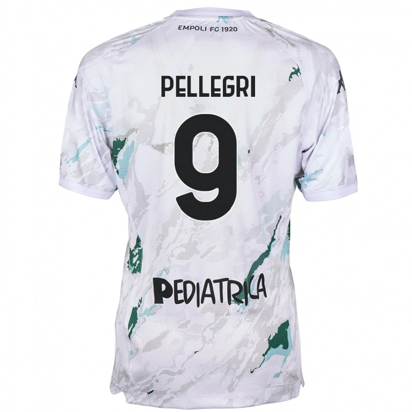 Danxen Mann Pietro Pellegri #9 Grå Bortetrøye Drakt Trøye 2024/25 Skjorter T-Skjorte