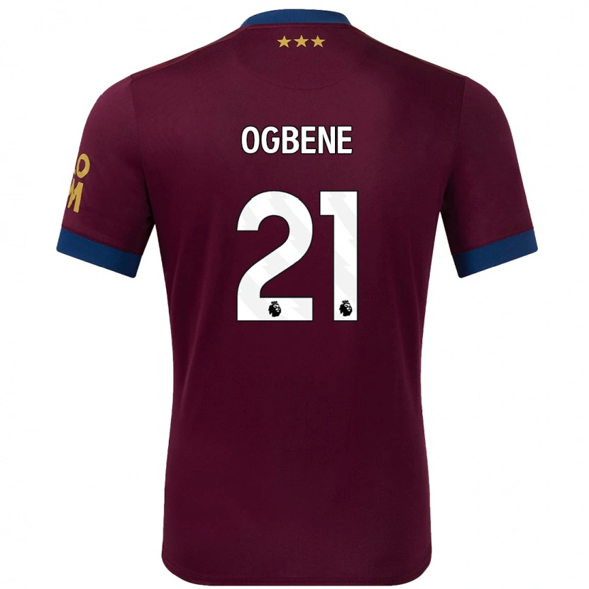Danxen Mann Chiedozie Ogbene #21 Brun Bortetrøye Drakt Trøye 2024/25 Skjorter T-Skjorte