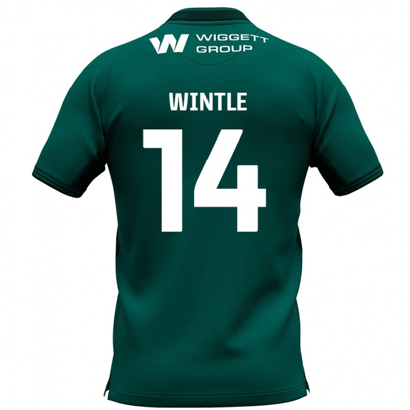 Danxen Mann Ryan Wintle #14 Grønn Bortetrøye Drakt Trøye 2024/25 Skjorter T-Skjorte