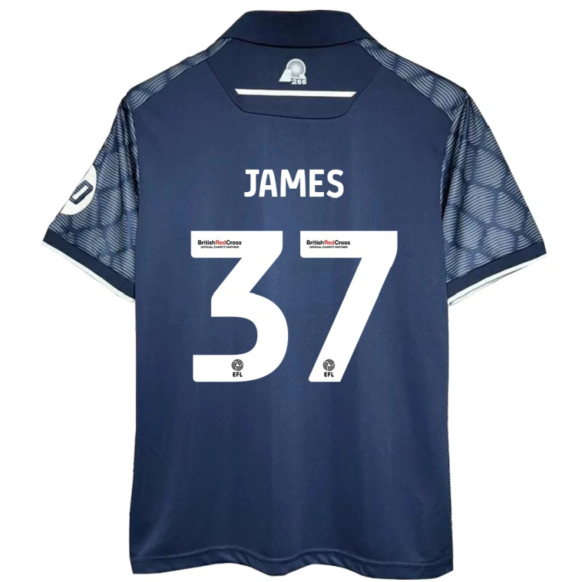 Danxen Mann Matty James #37 Svart Bortetrøye Drakt Trøye 2024/25 Skjorter T-Skjorte