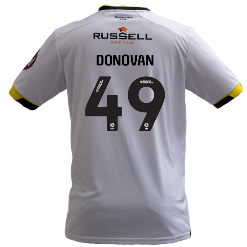 Danxen Mann Romelle Donovan #49 Hvit Bortetrøye Drakt Trøye 2024/25 Skjorter T-Skjorte