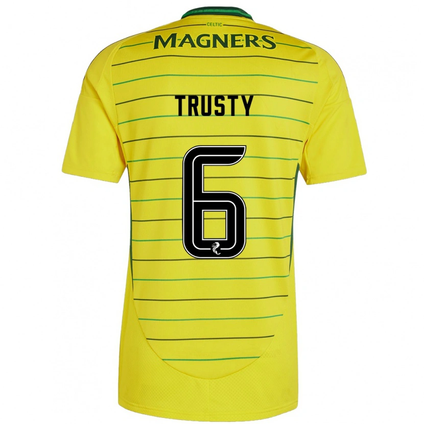 Danxen Mann Auston Trusty #6 Gul Bortetrøye Drakt Trøye 2024/25 Skjorter T-Skjorte