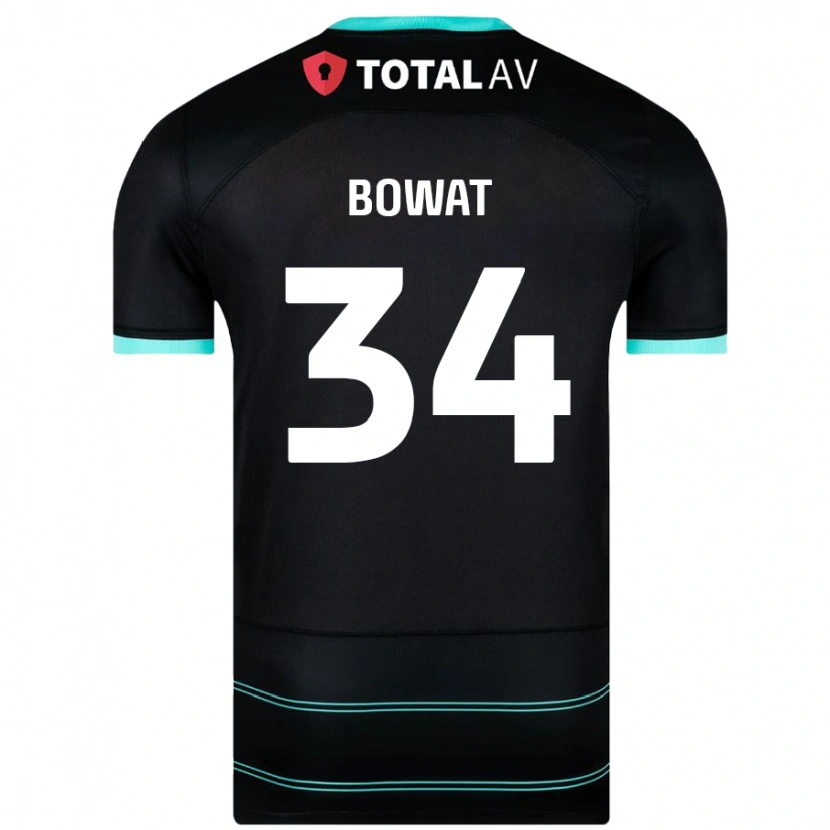 Danxen Mann Ibane Bowat #34 Svart Bortetrøye Drakt Trøye 2024/25 Skjorter T-Skjorte