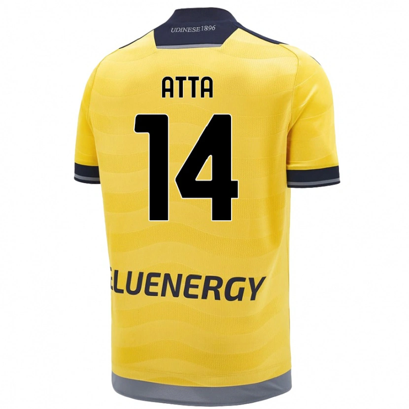 Danxen Mann Arthur Atta #14 Gyllen Bortetrøye Drakt Trøye 2024/25 Skjorter T-Skjorte