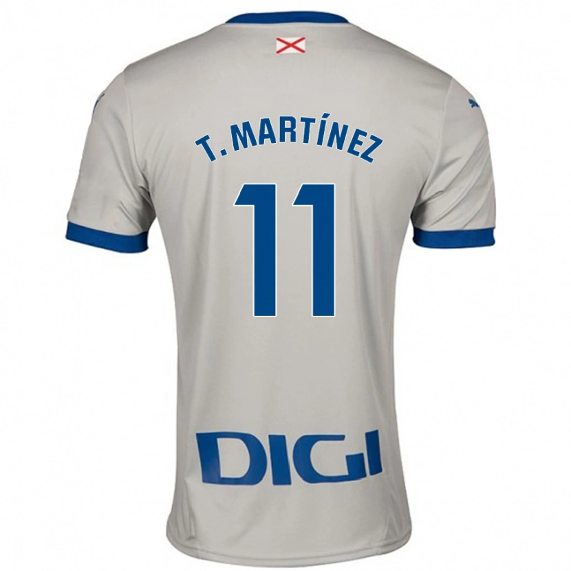 Danxen Dame Toni Martínez #11 Lys Grå Bortetrøye Drakt Trøye 2024/25 Skjorter T-Skjorte