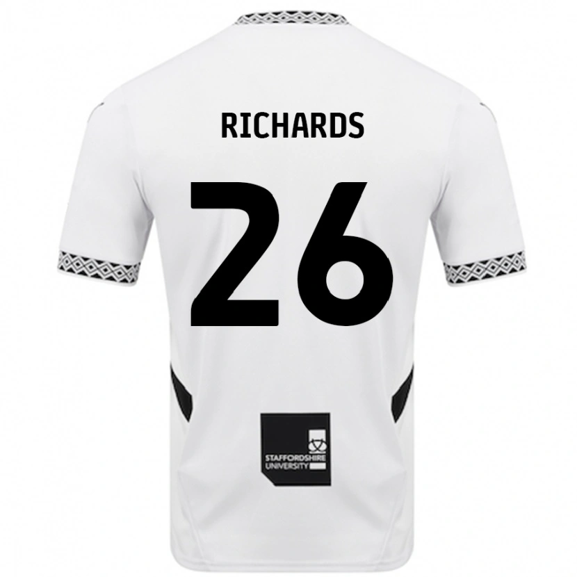 Danxen Dame Rico Richards #26 Hvit Hjemmetrøye Drakt Trøye 2024/25 Skjorter T-Skjorte