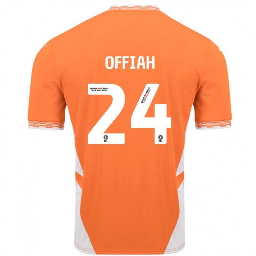Danxen Dame Odel Offiah #24 Oransje Hvit Hjemmetrøye Drakt Trøye 2024/25 Skjorter T-Skjorte