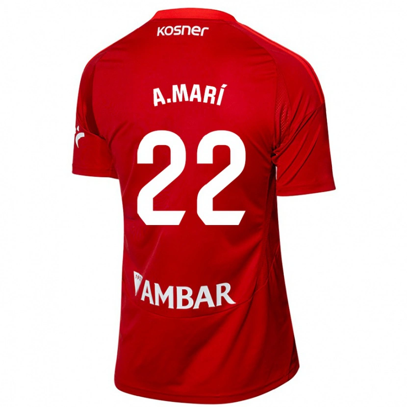 Danxen Dame Alberto Marí #22 Hvit Blå Bortetrøye Drakt Trøye 2024/25 Skjorter T-Skjorte