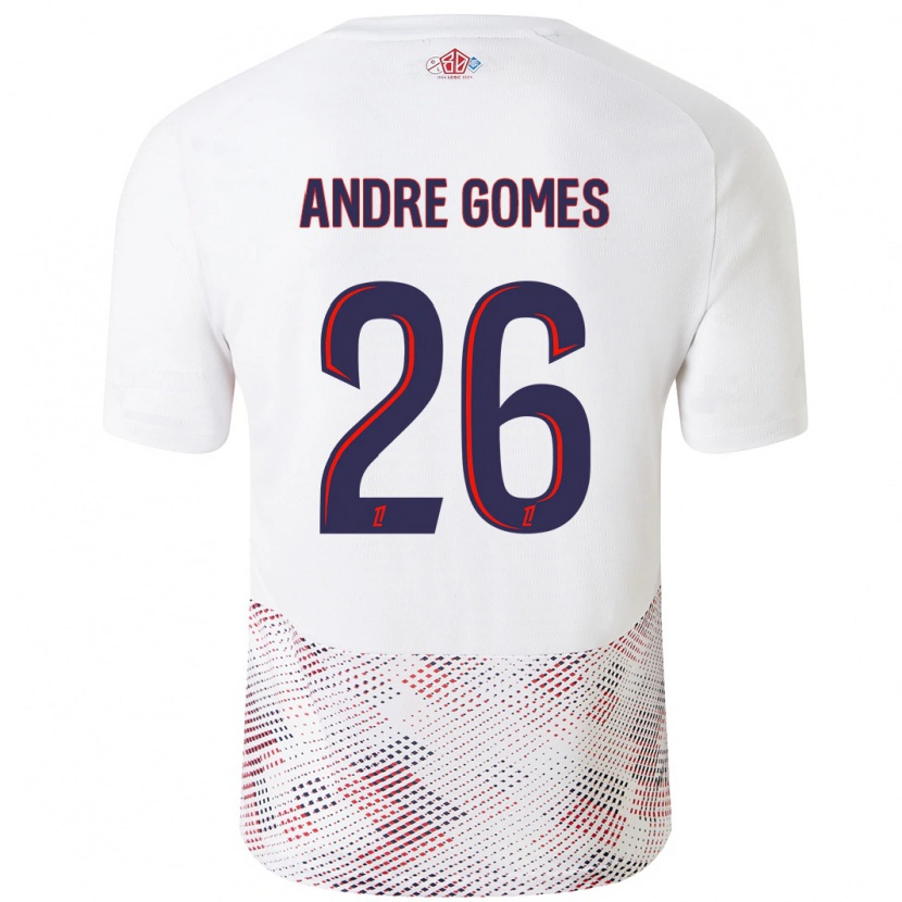 Danxen Dame André Gomes #26 Hvit Kongeblå Bortetrøye Drakt Trøye 2024/25 Skjorter T-Skjorte