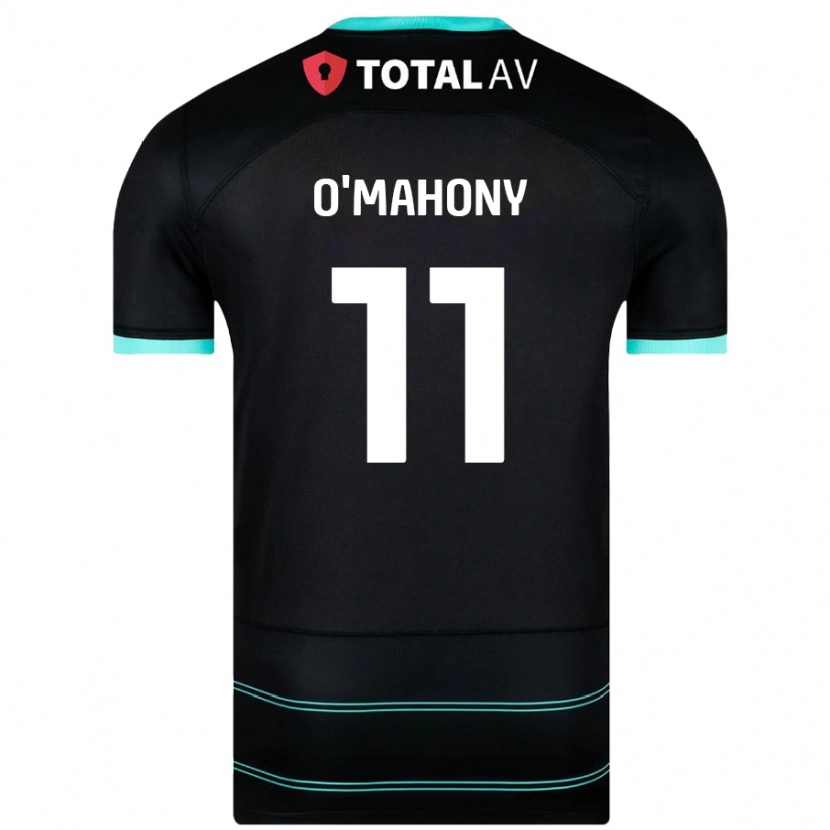Danxen Dame Mark O'mahony #11 Svart Bortetrøye Drakt Trøye 2024/25 Skjorter T-Skjorte