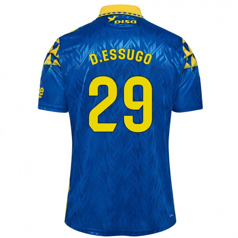 Danxen Dame Dário Essugo #29 Blå Gul Bortetrøye Drakt Trøye 2024/25 Skjorter T-Skjorte