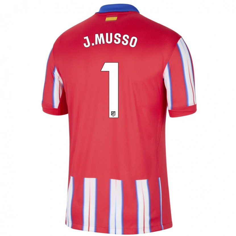 Danxen Dame Juan Musso #1 Rød Hvit Blå Hjemmetrøye Drakt Trøye 2024/25 Skjorter T-Skjorte