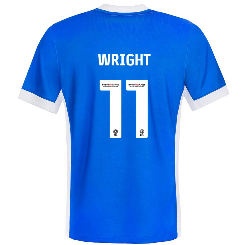 Danxen Dame Scott Wright #11 Blå Hvit Hjemmetrøye Drakt Trøye 2024/25 Skjorter T-Skjorte