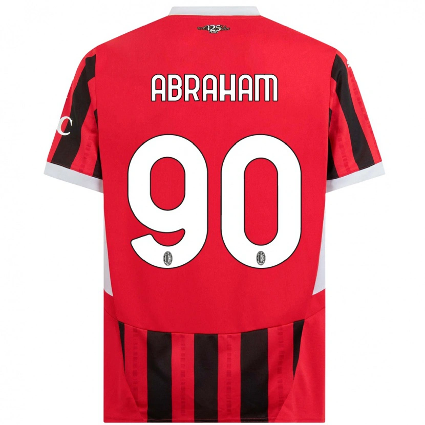 Danxen Dame Tammy Abraham #90 Rød Svart Hjemmetrøye Drakt Trøye 2024/25 Skjorter T-Skjorte