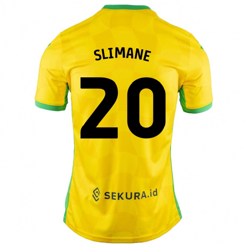 Danxen Dame Anis Slimane #20 Gul Grønn Hjemmetrøye Drakt Trøye 2024/25 Skjorter T-Skjorte