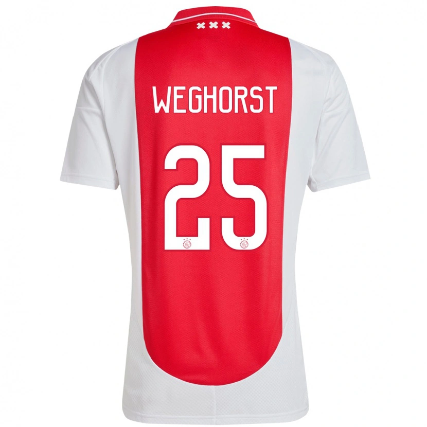Danxen Dame Wout Weghorst #25 Rød Hvit Hjemmetrøye Drakt Trøye 2024/25 Skjorter T-Skjorte