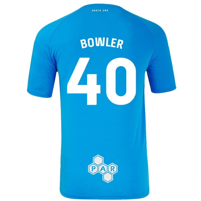 Danxen Dame Josh Bowler #40 Himmelblå Bortetrøye Drakt Trøye 2024/25 Skjorter T-Skjorte