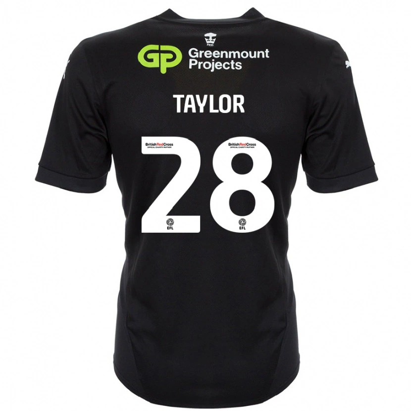 Danxen Dame Dale Taylor #28 Svart Bortetrøye Drakt Trøye 2024/25 Skjorter T-Skjorte