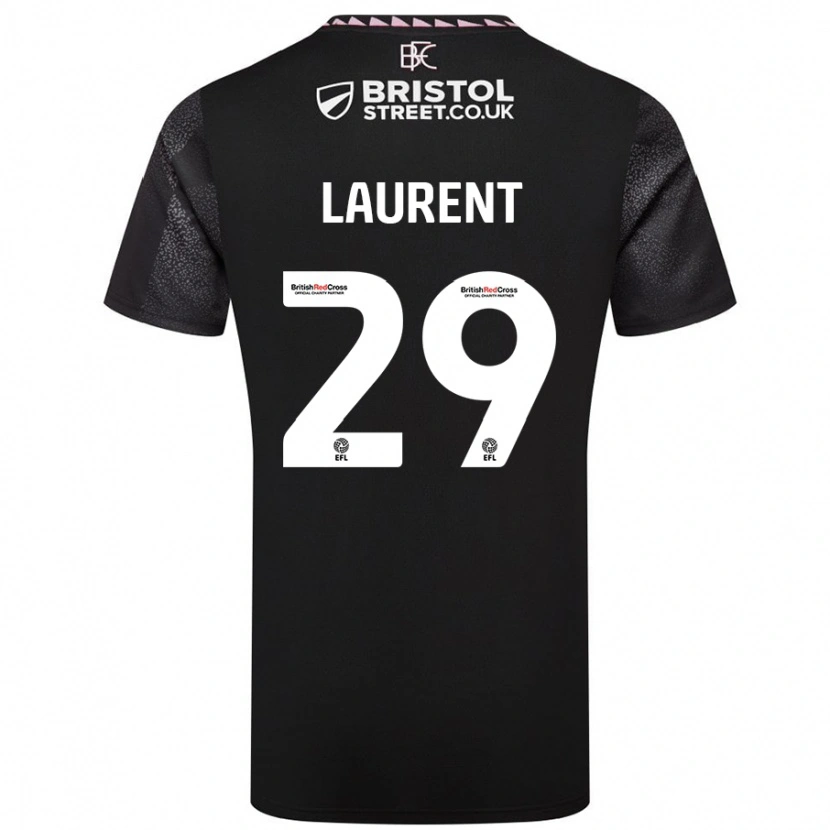 Danxen Dame Josh Laurent #29 Svart Bortetrøye Drakt Trøye 2024/25 Skjorter T-Skjorte