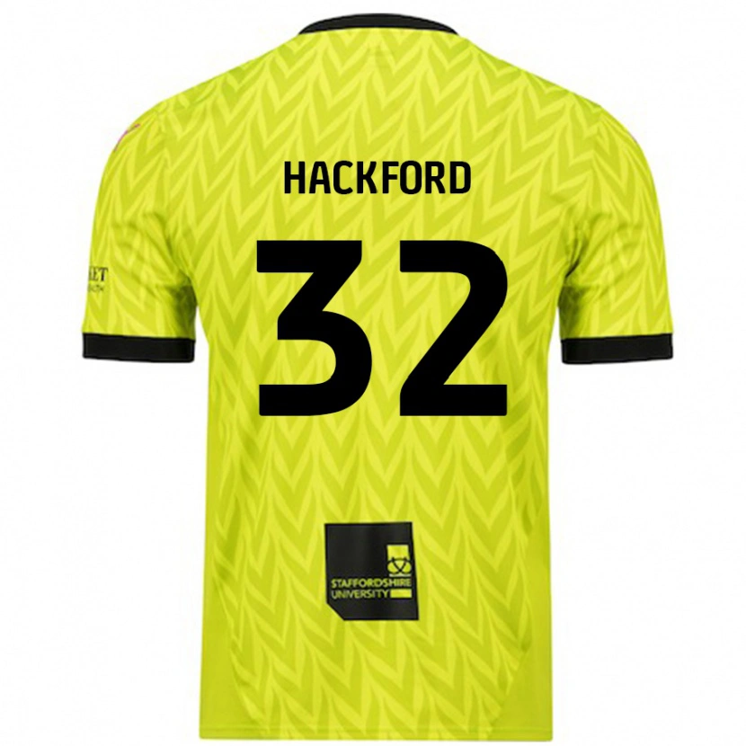 Danxen Dame Antwoine Hackford #32 Fluorescerende Grønn Bortetrøye Drakt Trøye 2024/25 Skjorter T-Skjorte
