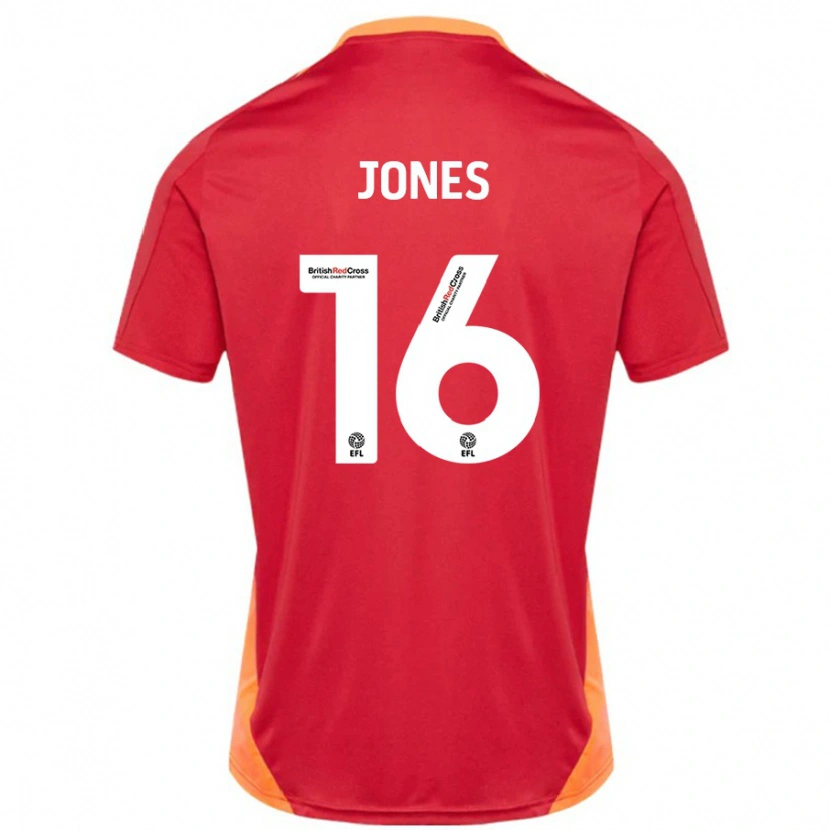 Danxen Dame Patrick Jones #16 Blå Off White Bortetrøye Drakt Trøye 2024/25 Skjorter T-Skjorte