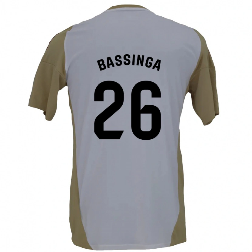 Danxen Dame Aboubacar Bassinga #26 Brun Hvit Bortetrøye Drakt Trøye 2024/25 Skjorter T-Skjorte